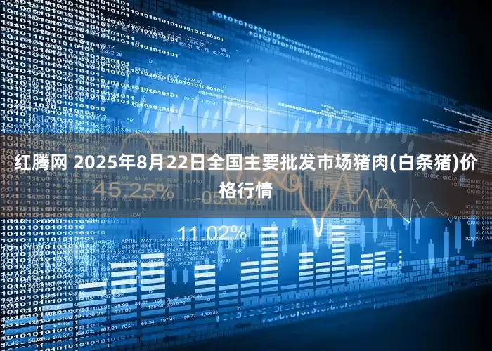红腾网 2025年8月22日全国主要批发市场猪肉(白条猪)价格行情